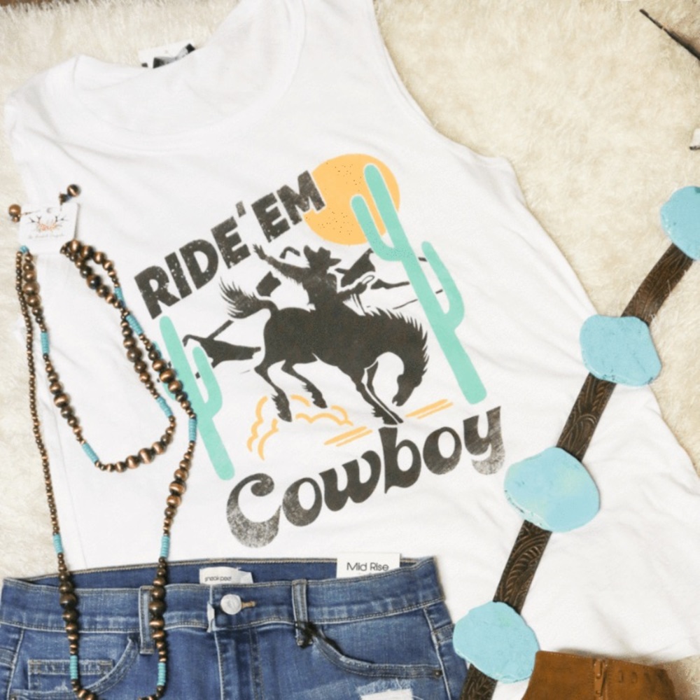 Ride 'Em Cowboy Western Tank